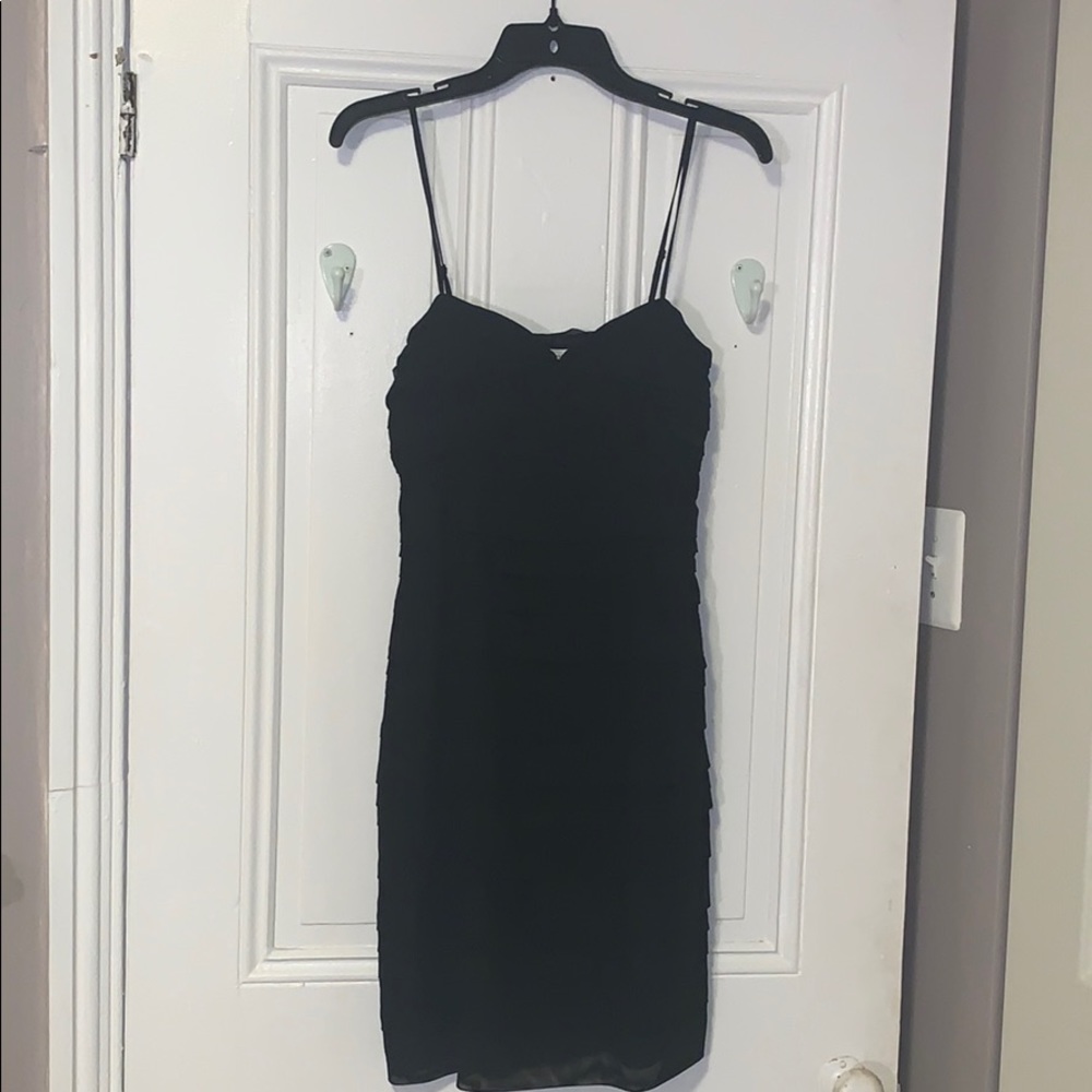 Lovely Black Pleated Calvin Klein Dress